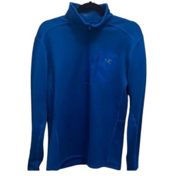 Arc'teryx blue high neck lightweight quarter zip jacket size M - Picture 4 of 8